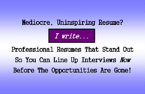 Professional Resumes